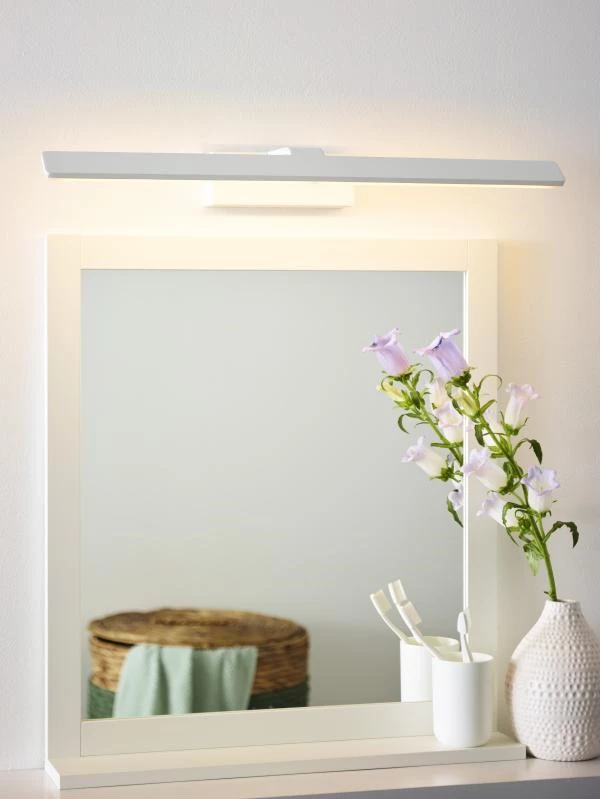 Lucide BETHAN - Miroir lumineux Salle de bains - LED - 1x12W 3000K - IP21 - Blanc - SFEER 1
